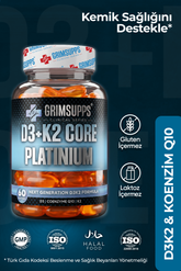D3 + K2 Core Platinum-Koenzim Q10 destekli Softjel