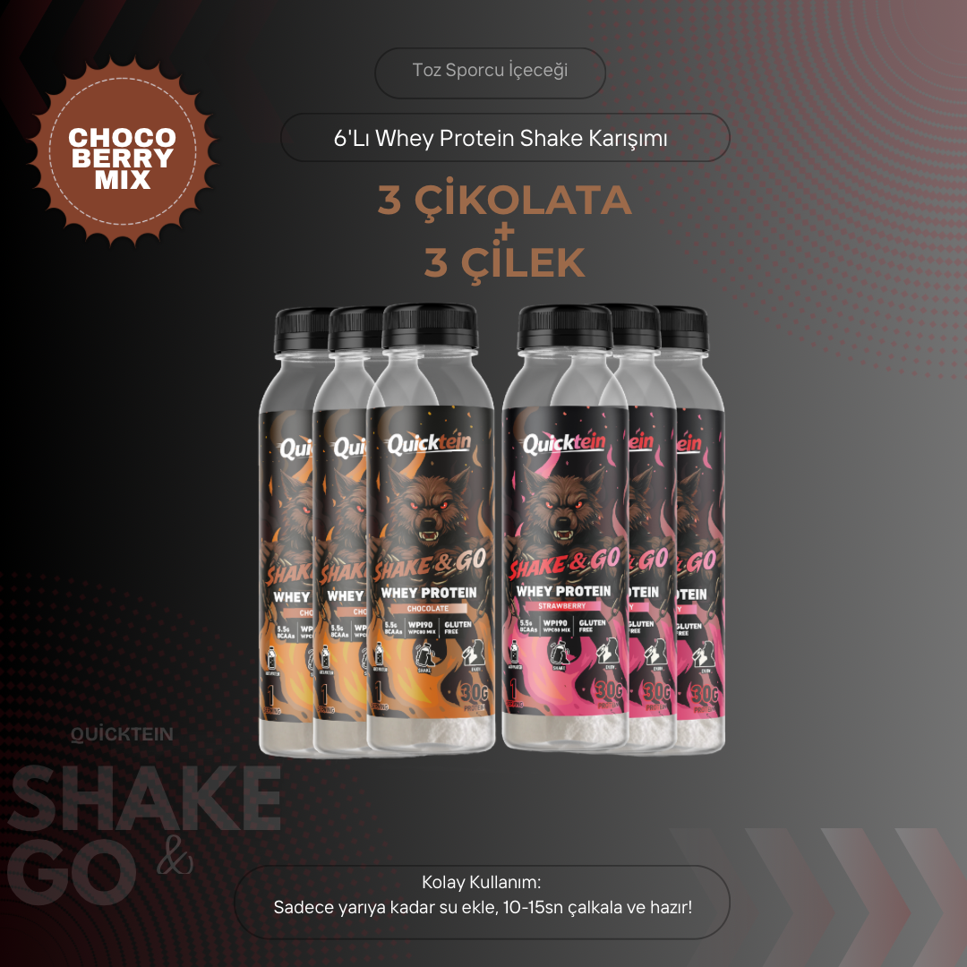 Whey Protein - Choco Berry Mix - 6lı