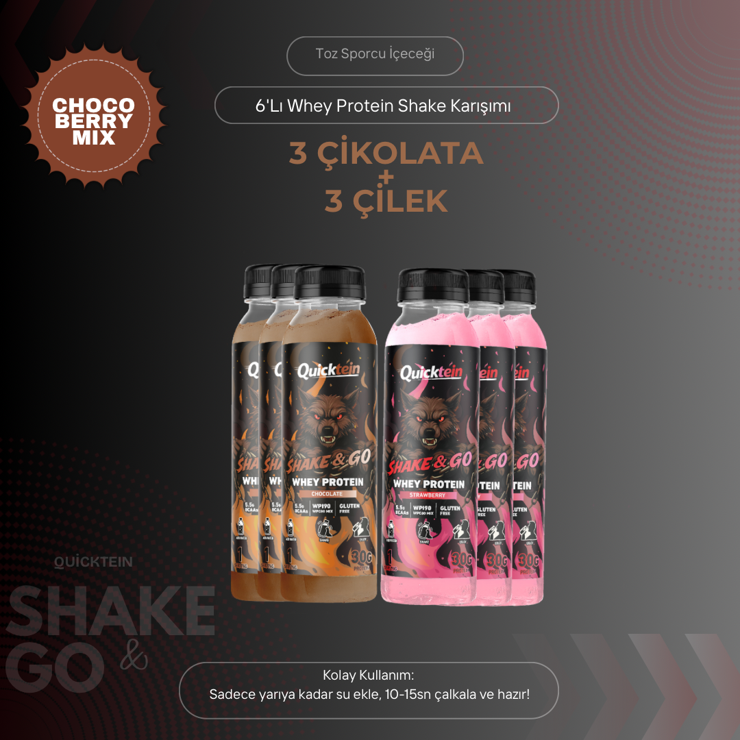 Whey Protein - Choco Berry Mix - 6lı