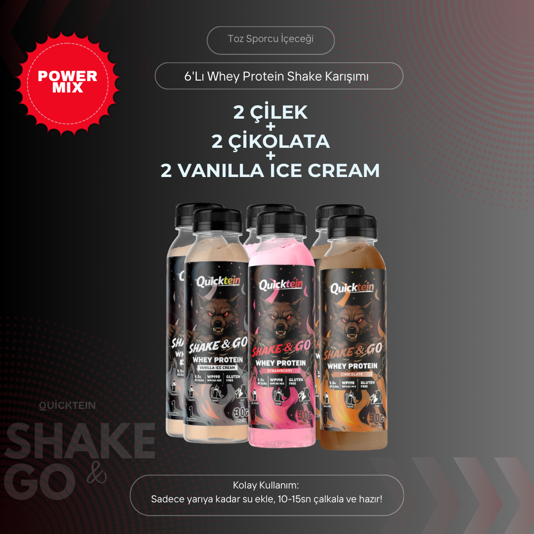 Whey Protein - Power Mix - 6lı